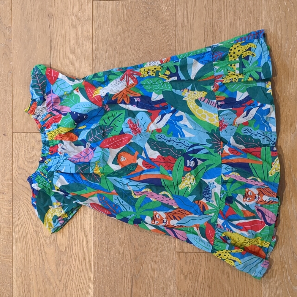 Boden girls smocked jungle dress